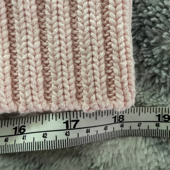 Chaps  RALF LAUREN PINK CABLE KNIT  SWEATER ,size L - Picture 7 of 8